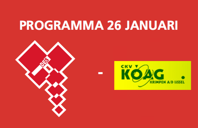 Aankondiging DES-KOAG 26-1-2019