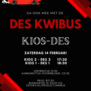 14 februari Kwibus KIOS-DES