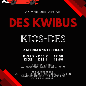 14 februari Kwibus KIOS-DES