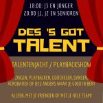 Flyer DES ’s Got Talent-2026